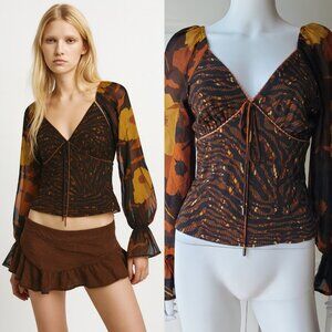 Conditions Apply Anthropologie Long Sleeve Top